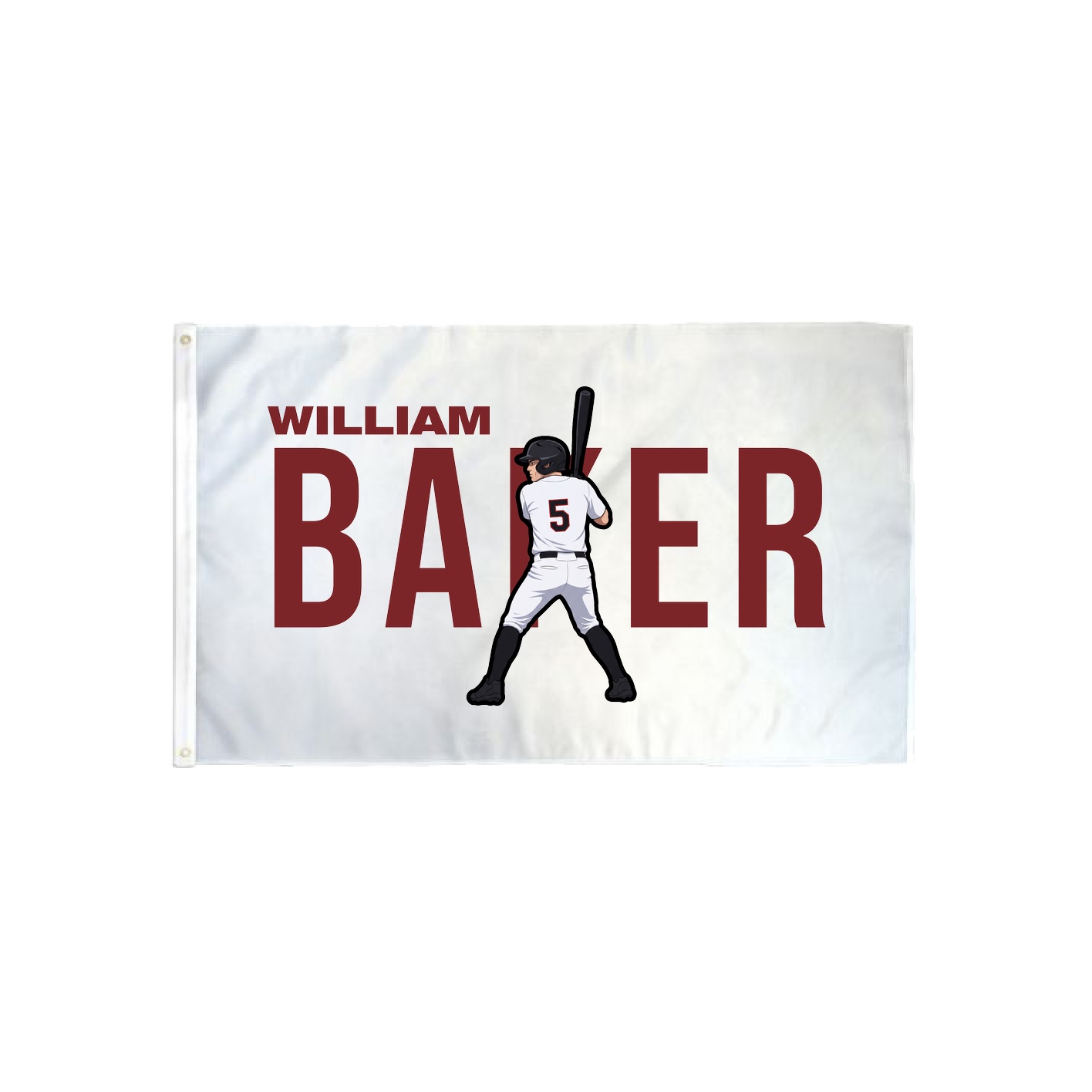 3x5 Flag — Player Name in Classic