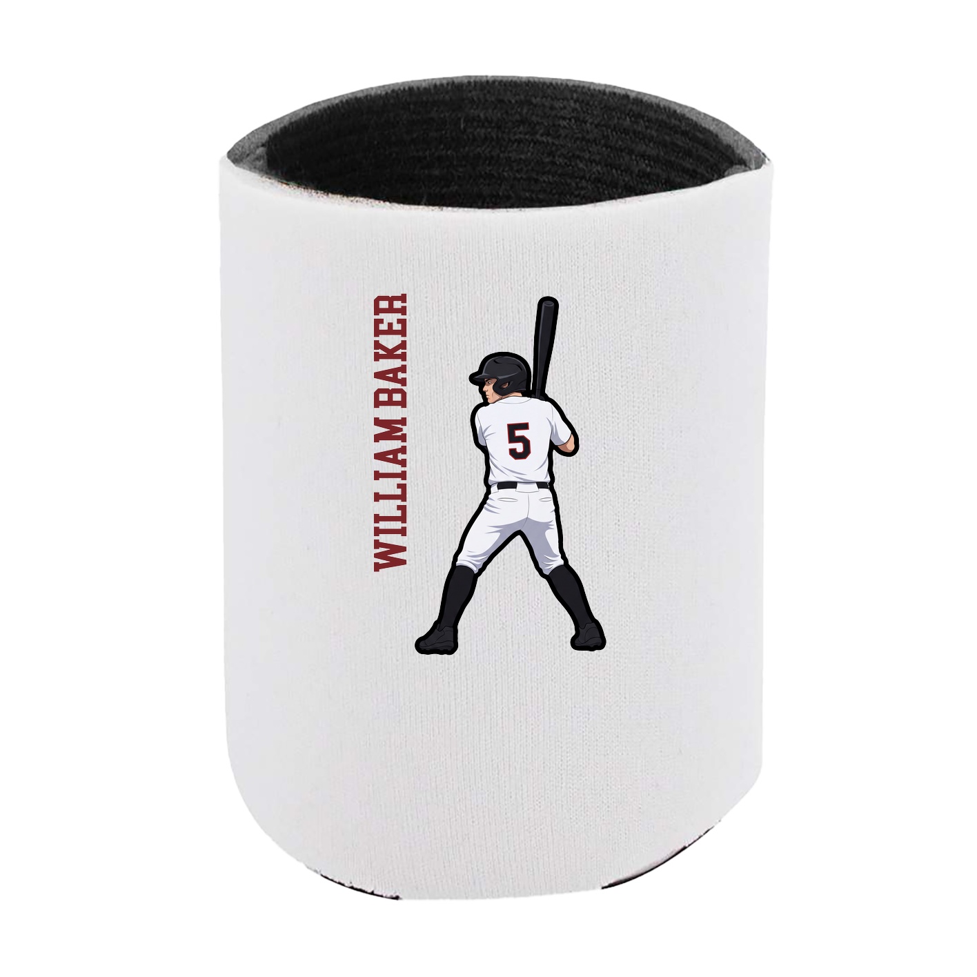 Can Holder — Name Vertical in White