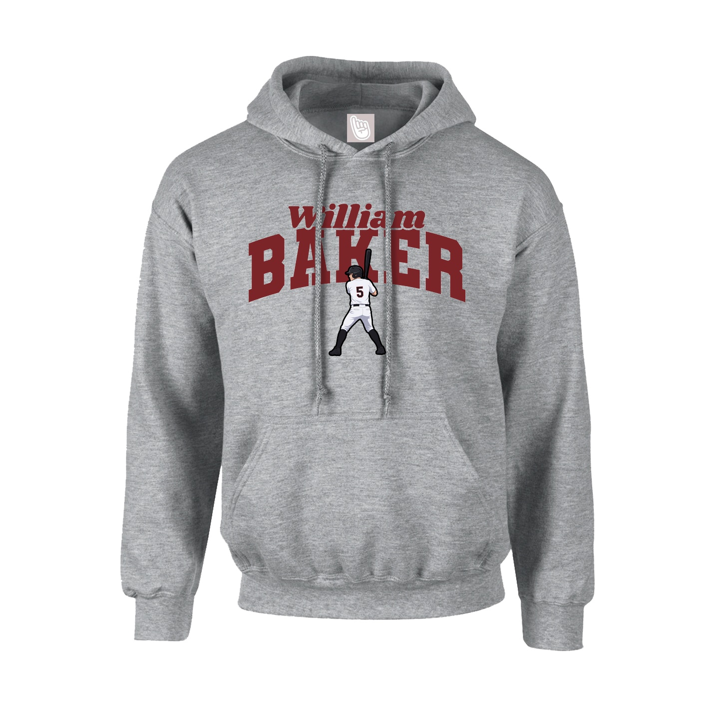Hoodie — Signature Arch in Grey