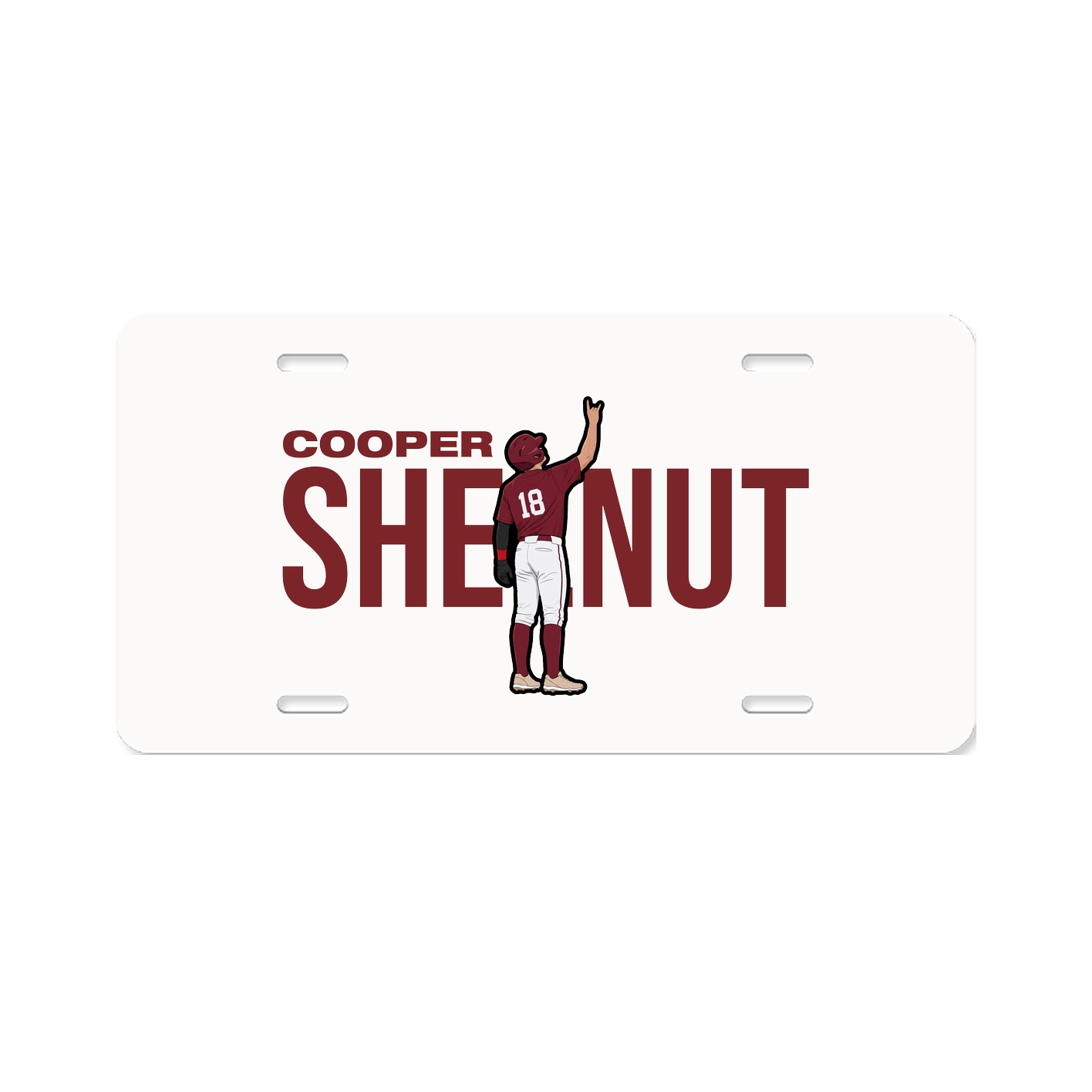License Plate — Player Name in Classic