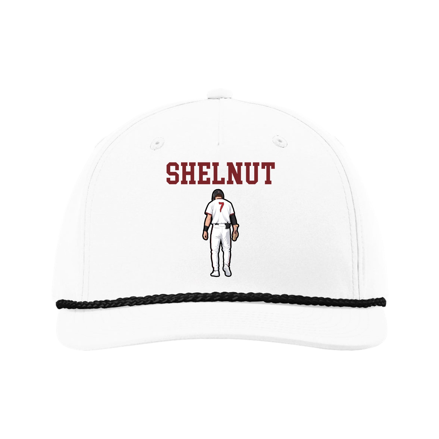 Five-Panel Classic Rope Cap — Shirsey in White