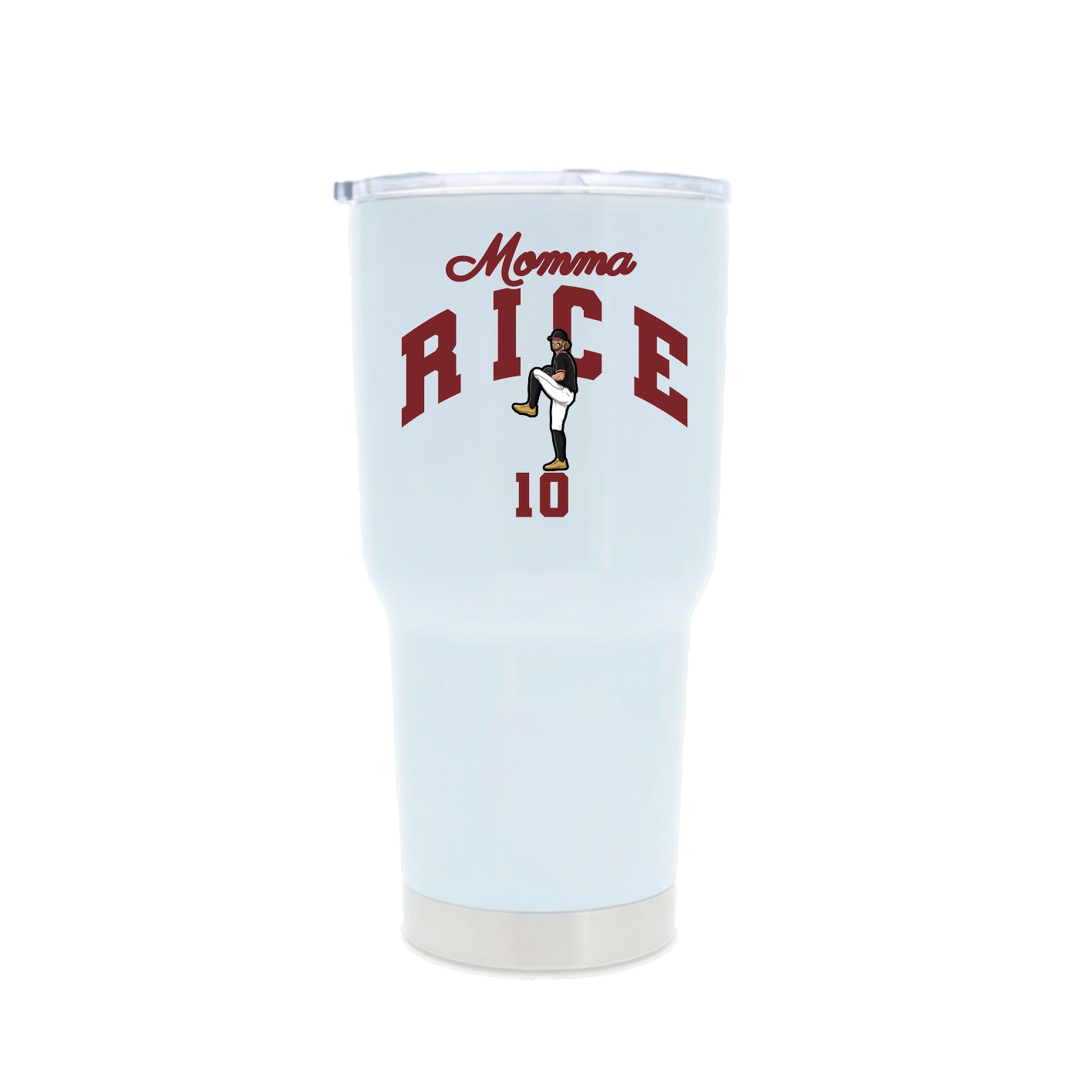30oz Stainless Steel Tumbler — Mothers Day Arch in White