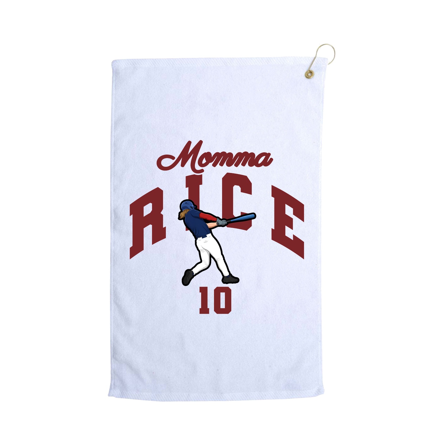 Golf Towel — Mothers Day Arch in White