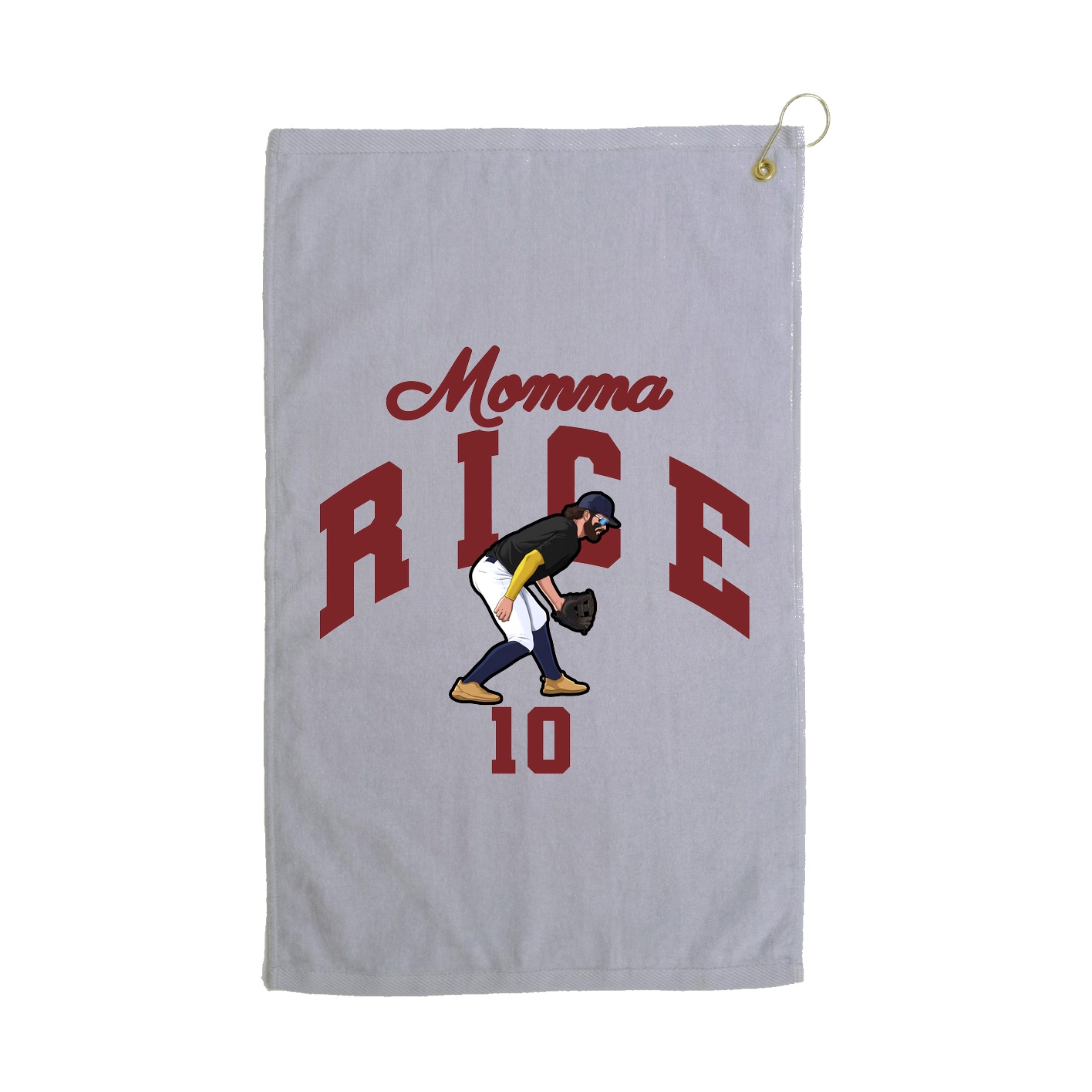 Golf Towel — Mothers Day Arch in Grey