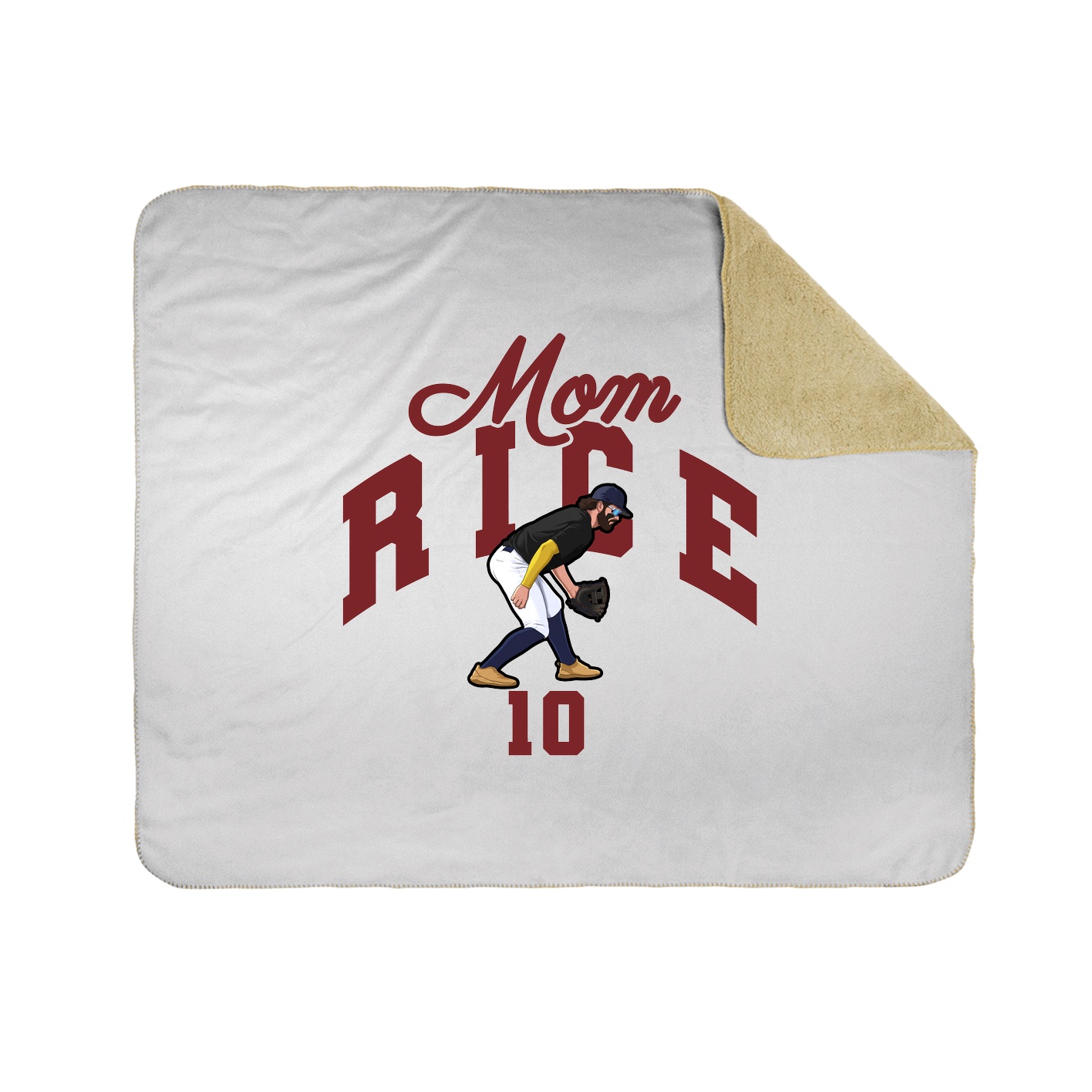 Throw Blanket — Mothers Day Arch in White