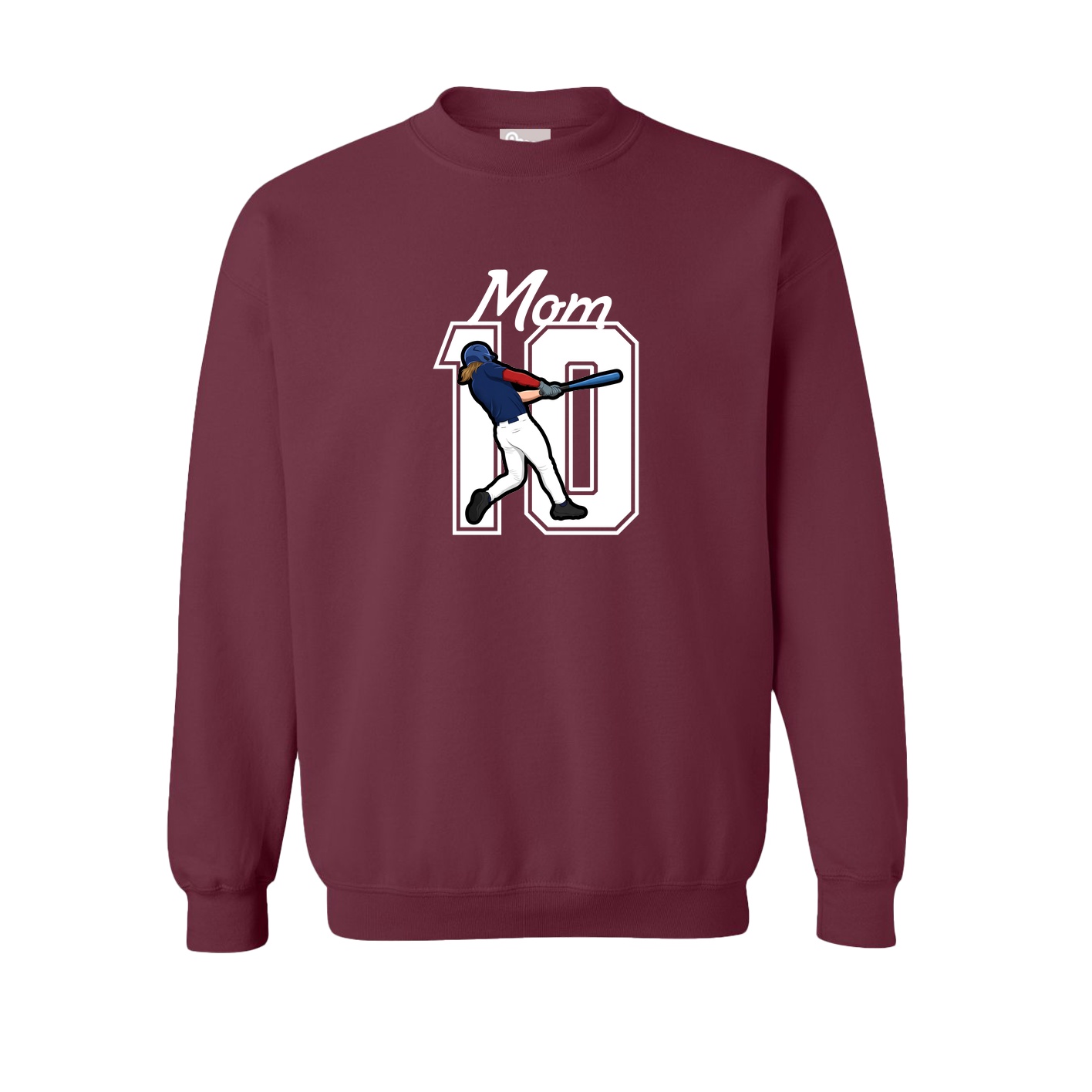 Fleece Crew — Mothers Day Shirsey in Maroon