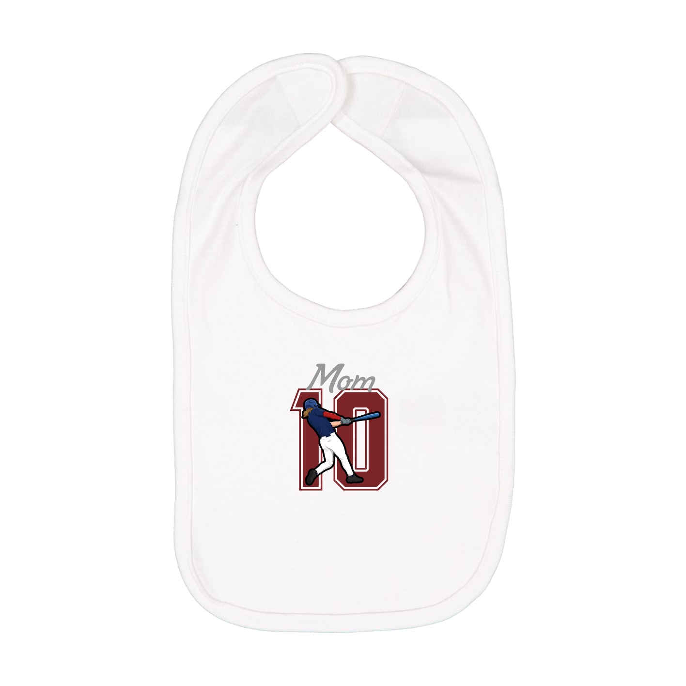 Infant Bib — Mothers Day Shirsey in White