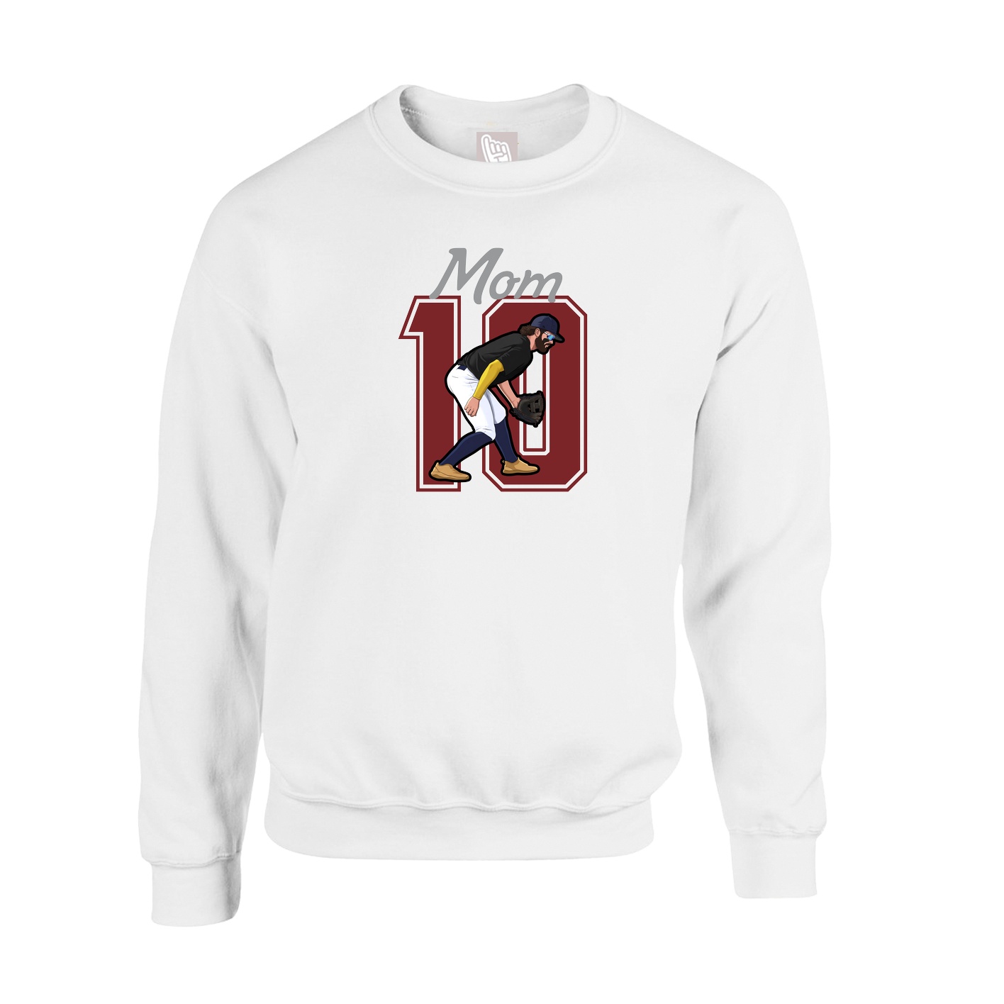 Fleece Crew — Mothers Day Shirsey in White