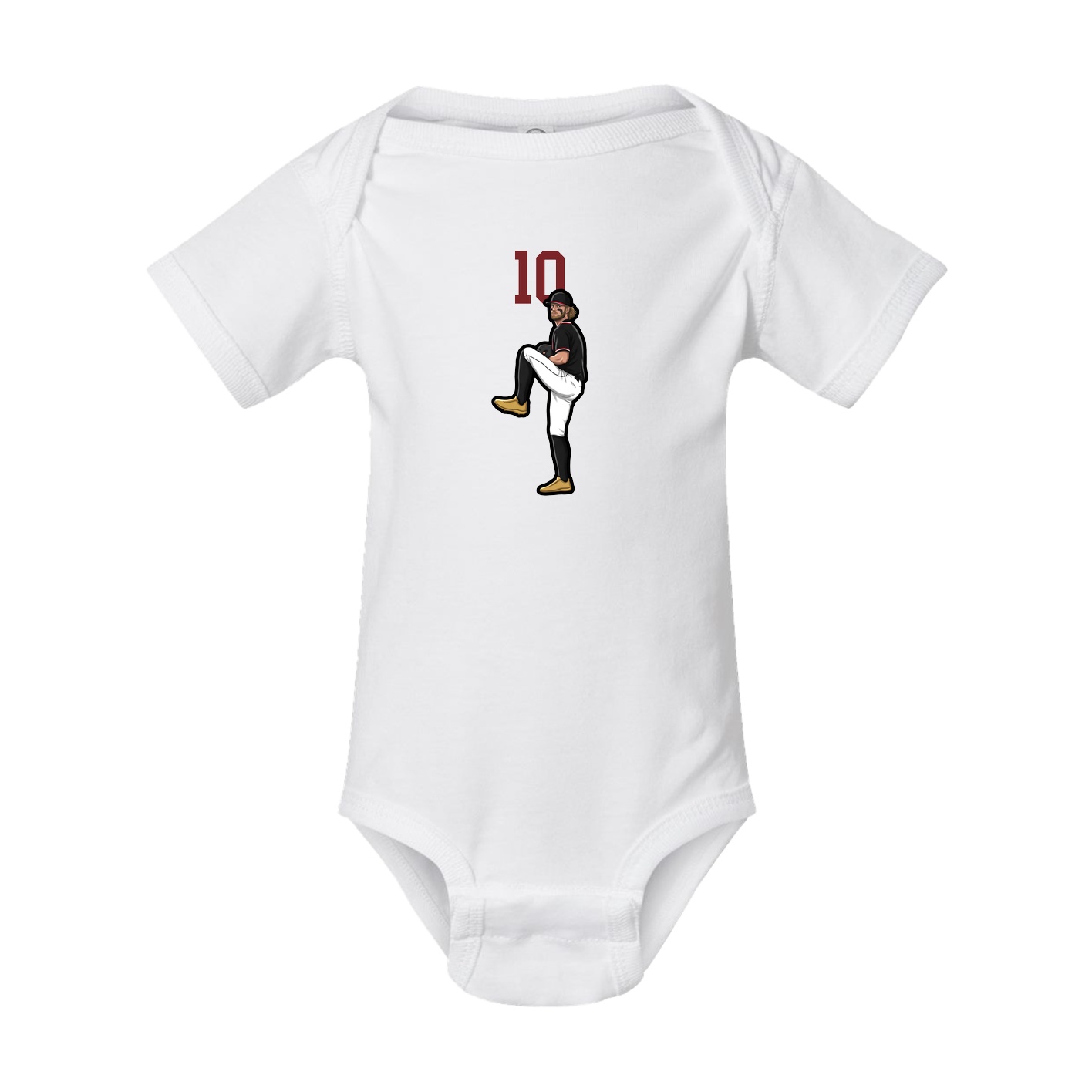 Baby Onesie — Number Top in White