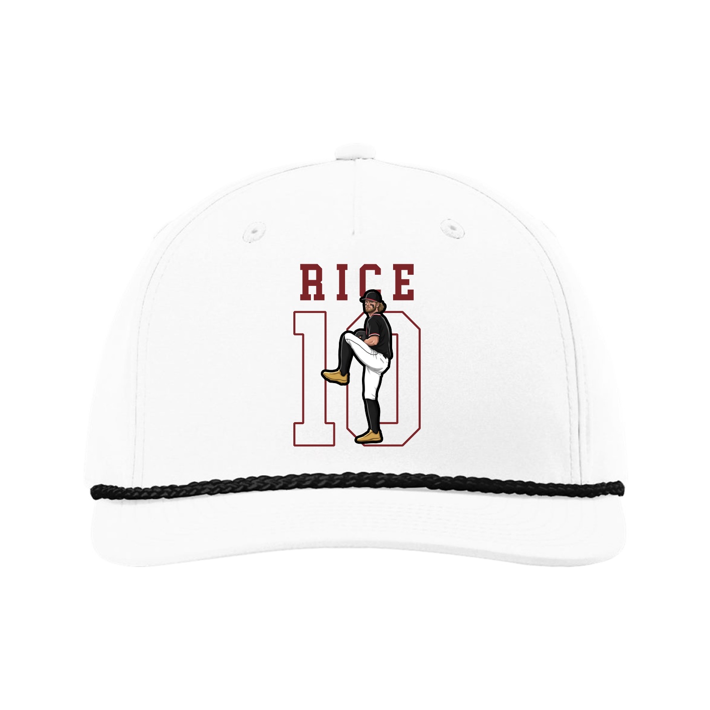 Five-Panel Classic Rope Cap — Shirsey in White