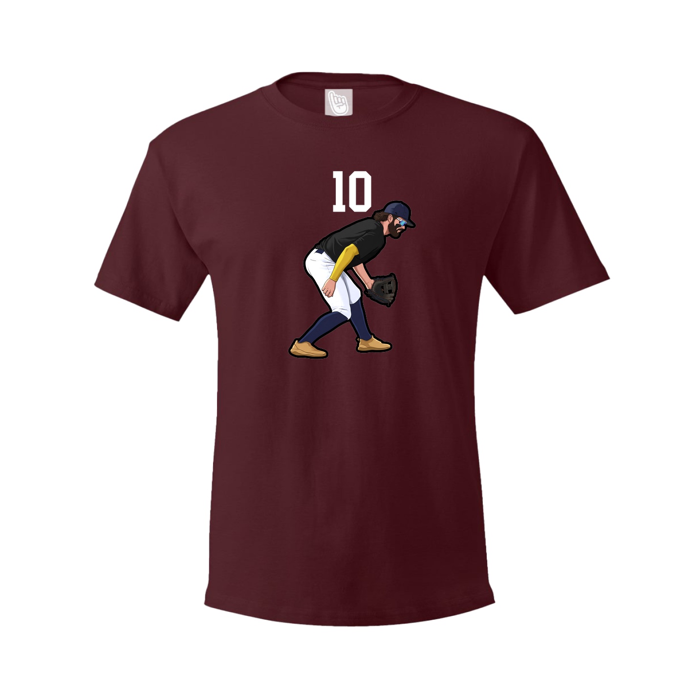 Tee — Number Top in Maroon