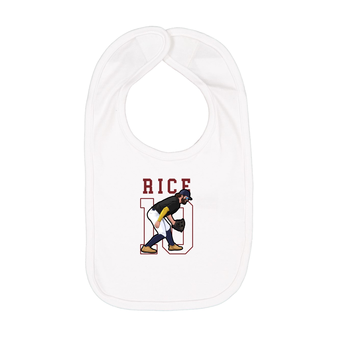 Infant Bib — Shirsey in White