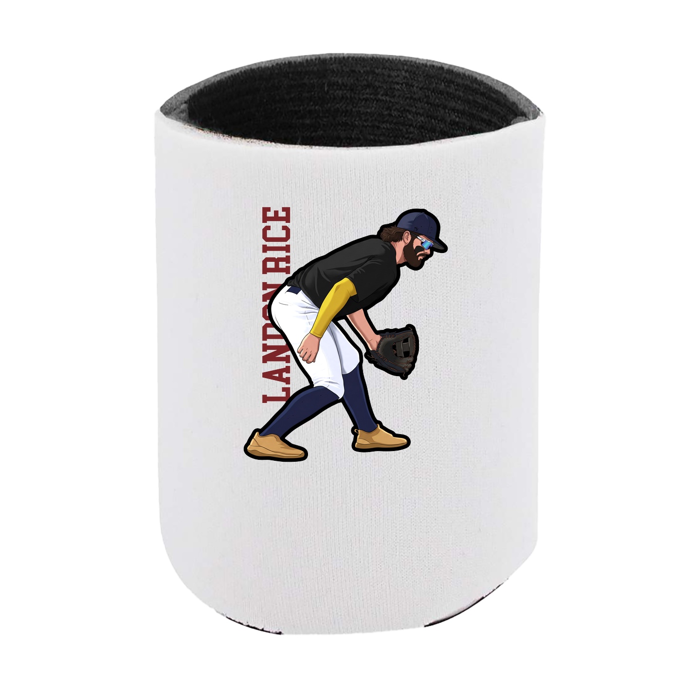 Can Holder — Name Vertical in White