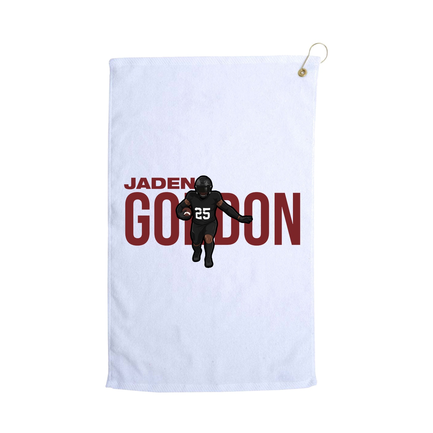 Golf Towel — Player Name in White