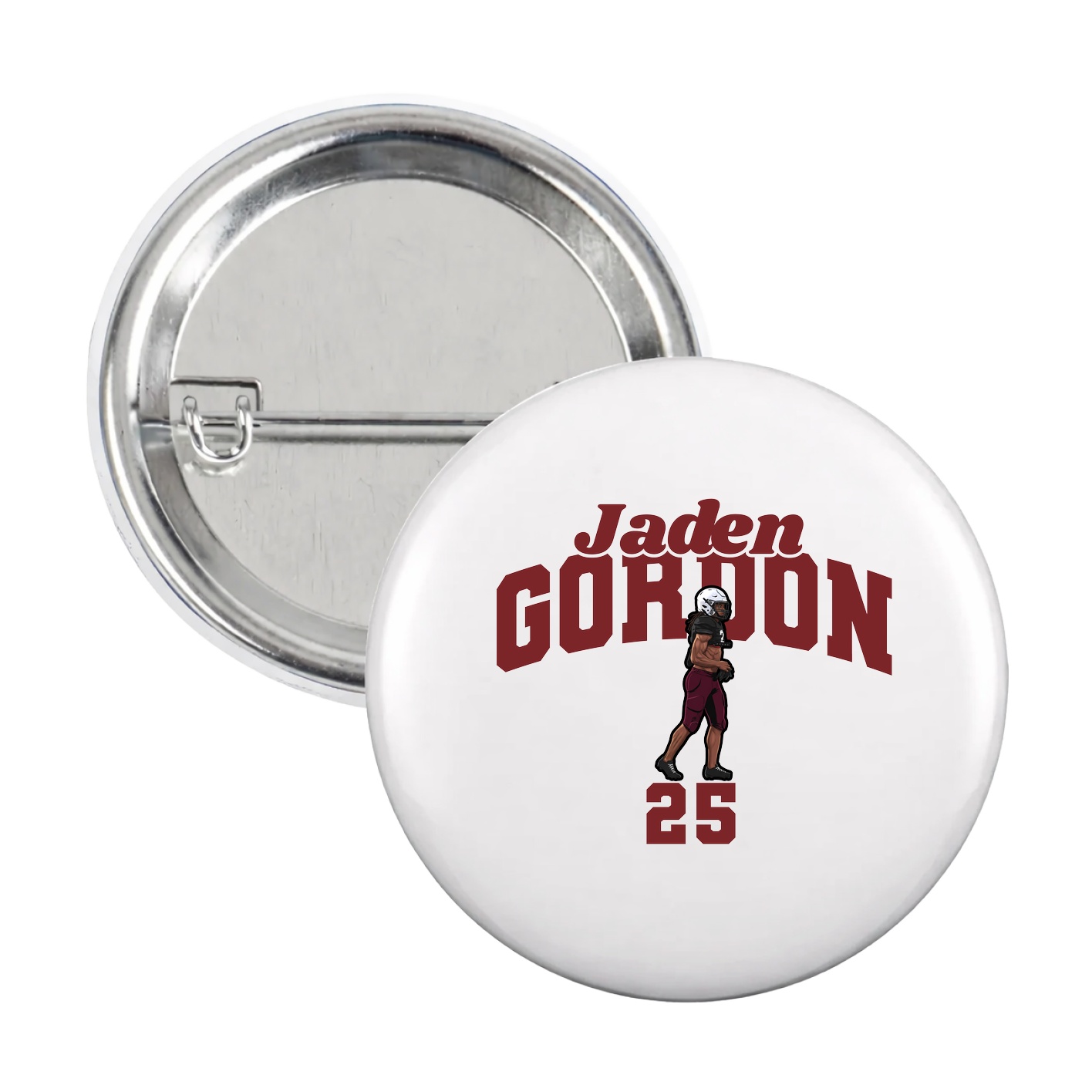 Game Day Button — Signature Arch in White
