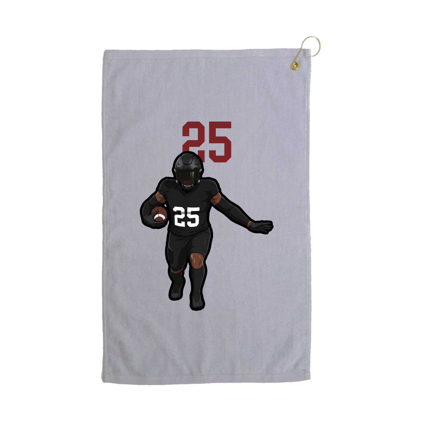 Golf Towel — Number Top in Grey