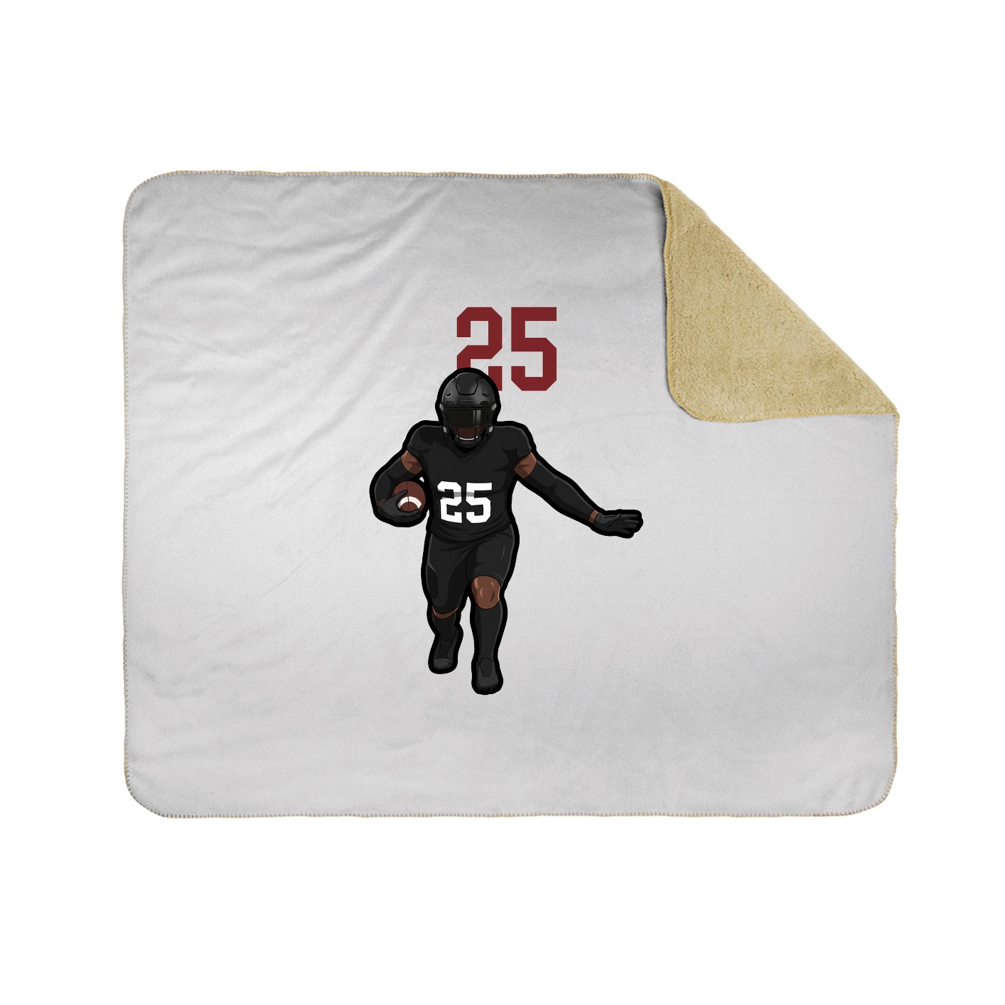Throw Blanket — Number Top in White
