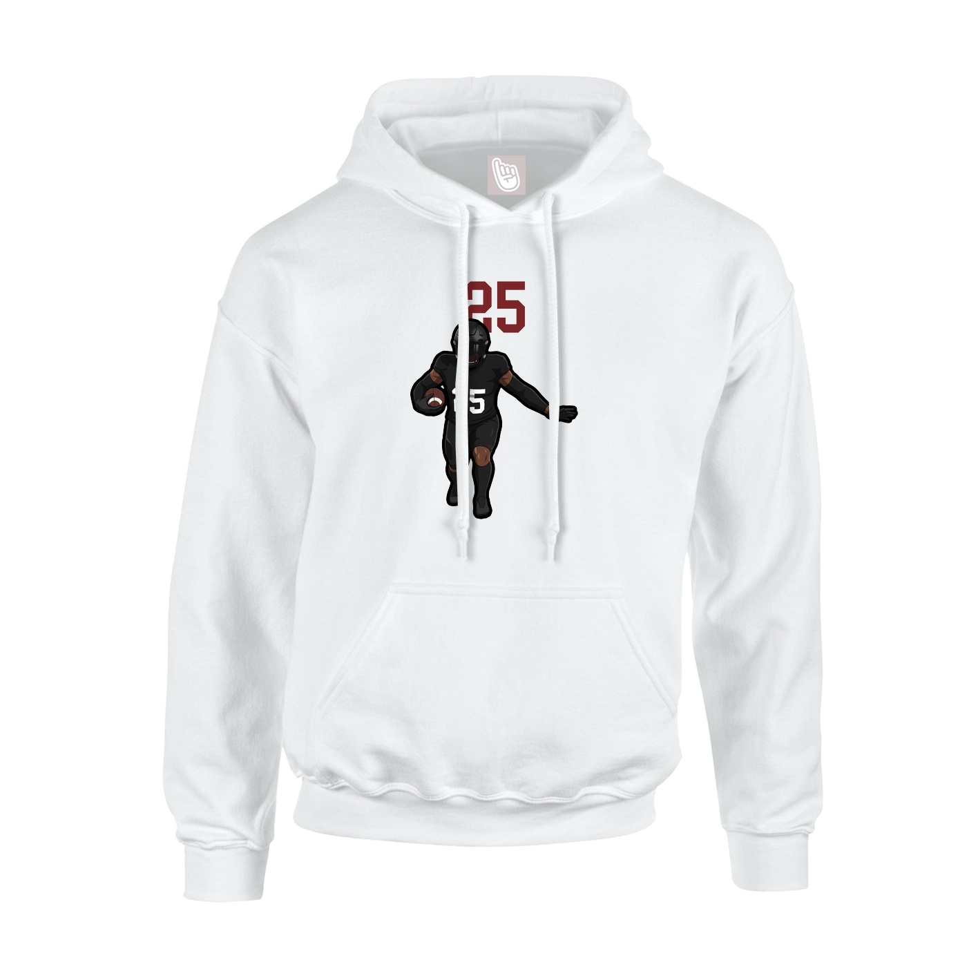 Hoodie — Number Top in White