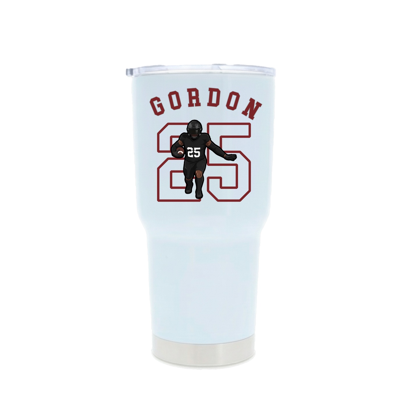 30oz Stainless Steel Tumbler — Shirsey Arch in White
