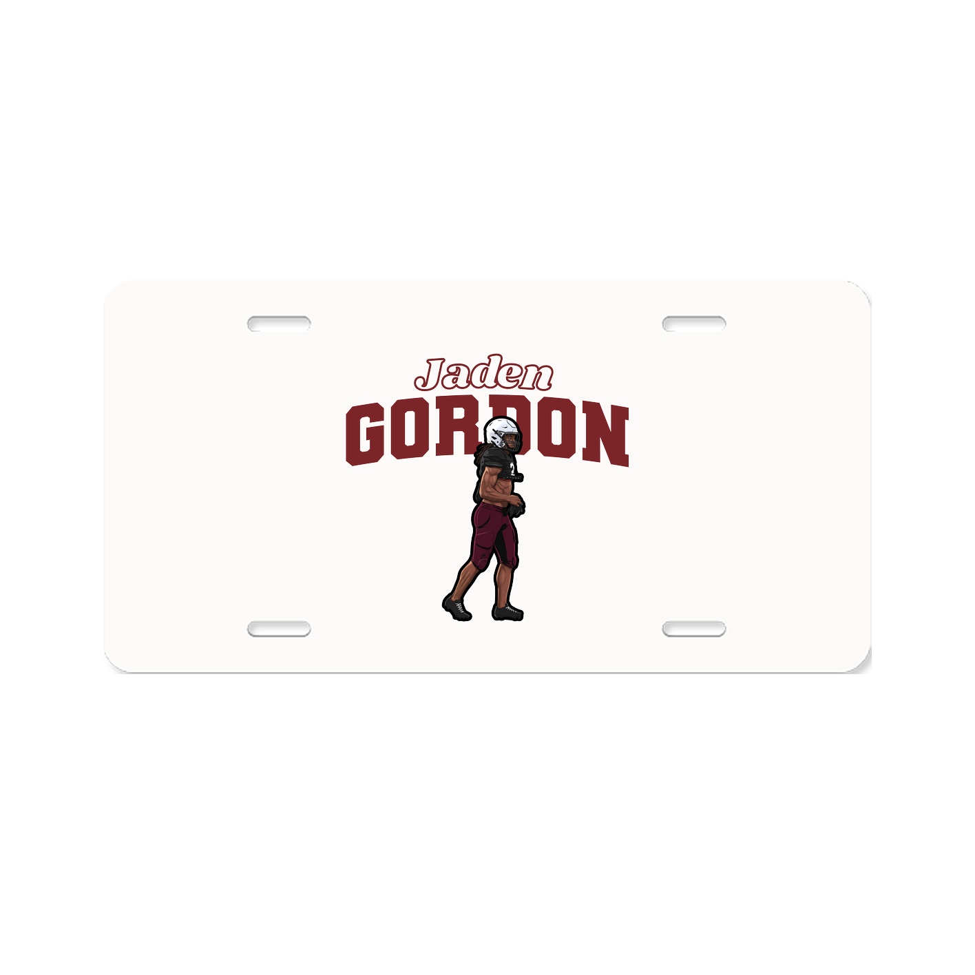 License Plate — Name Arch in Classic