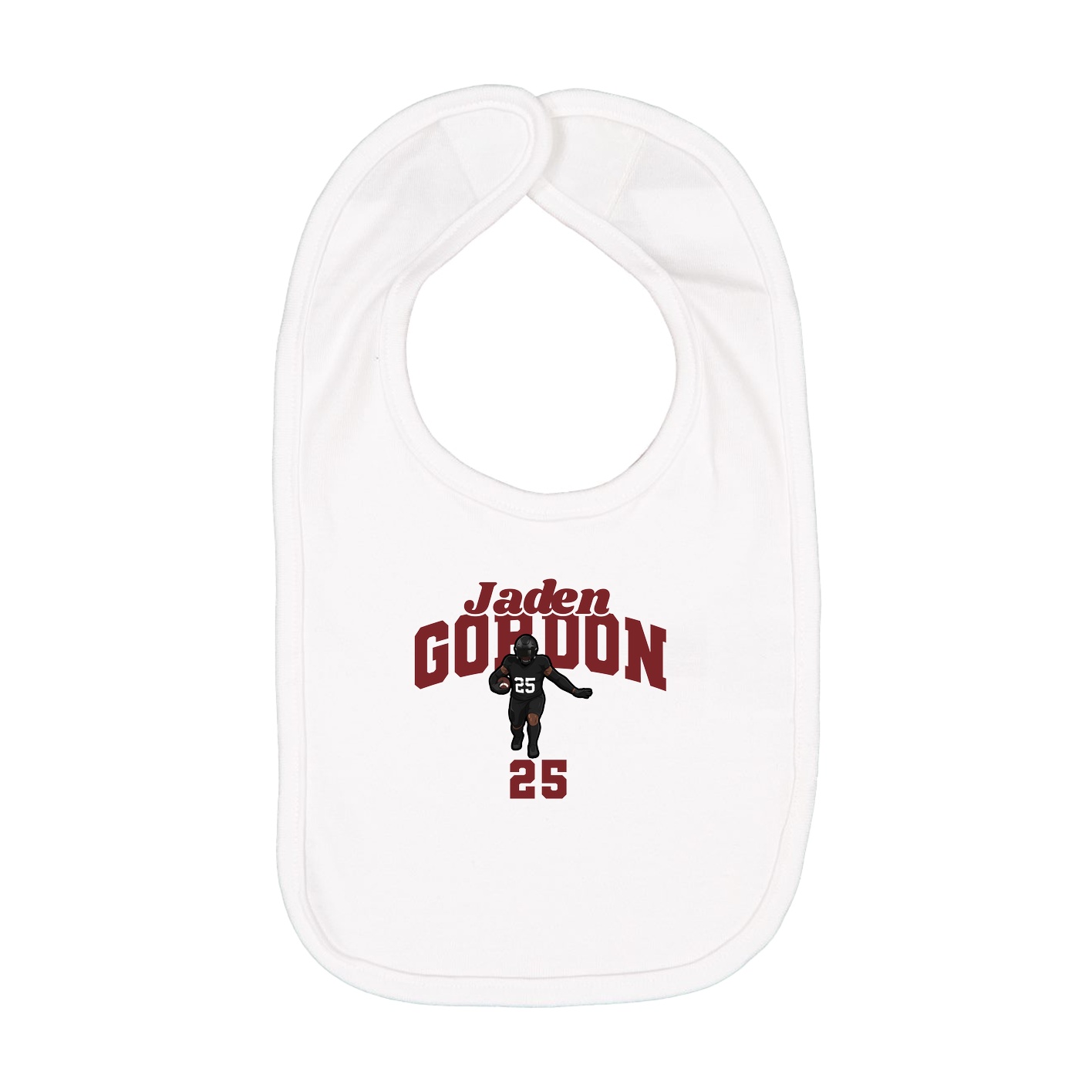 Infant Bib — Signature Arch in White
