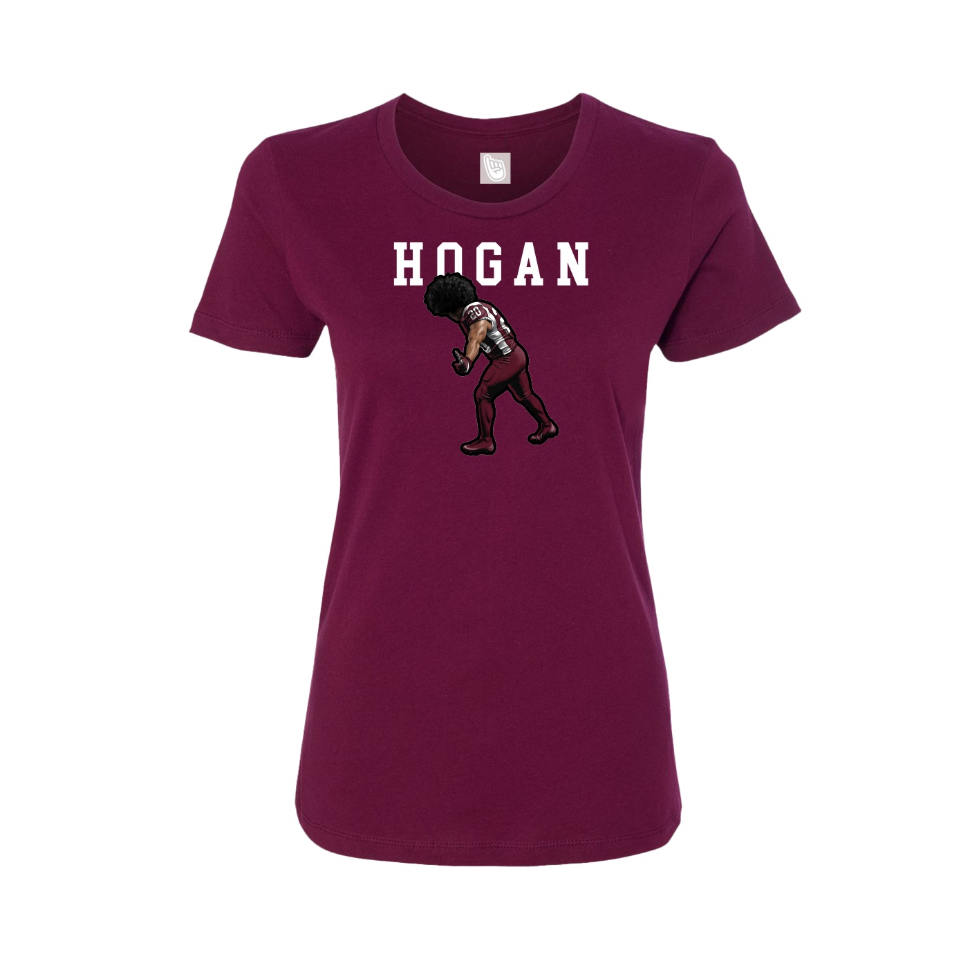 Fitted Women's Tee — Shirsey in Maroon