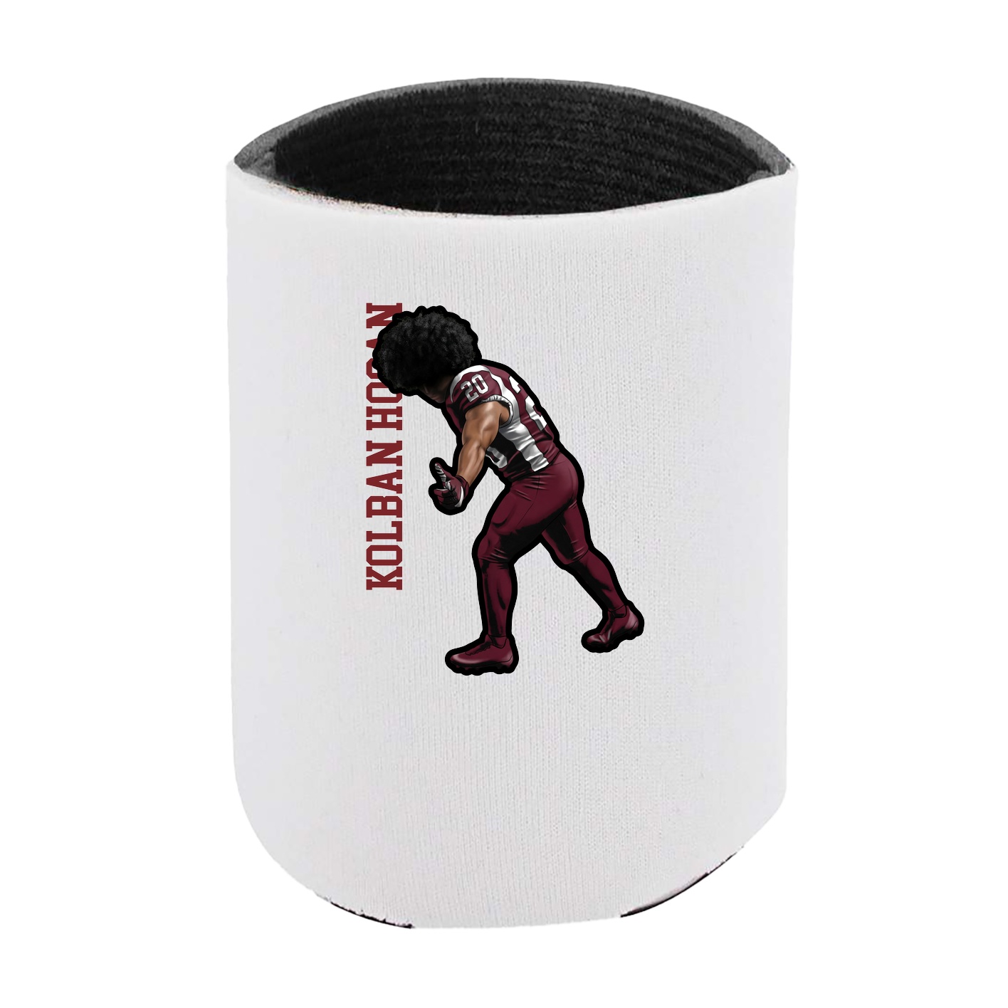 Can Holder — Name Vertical in White