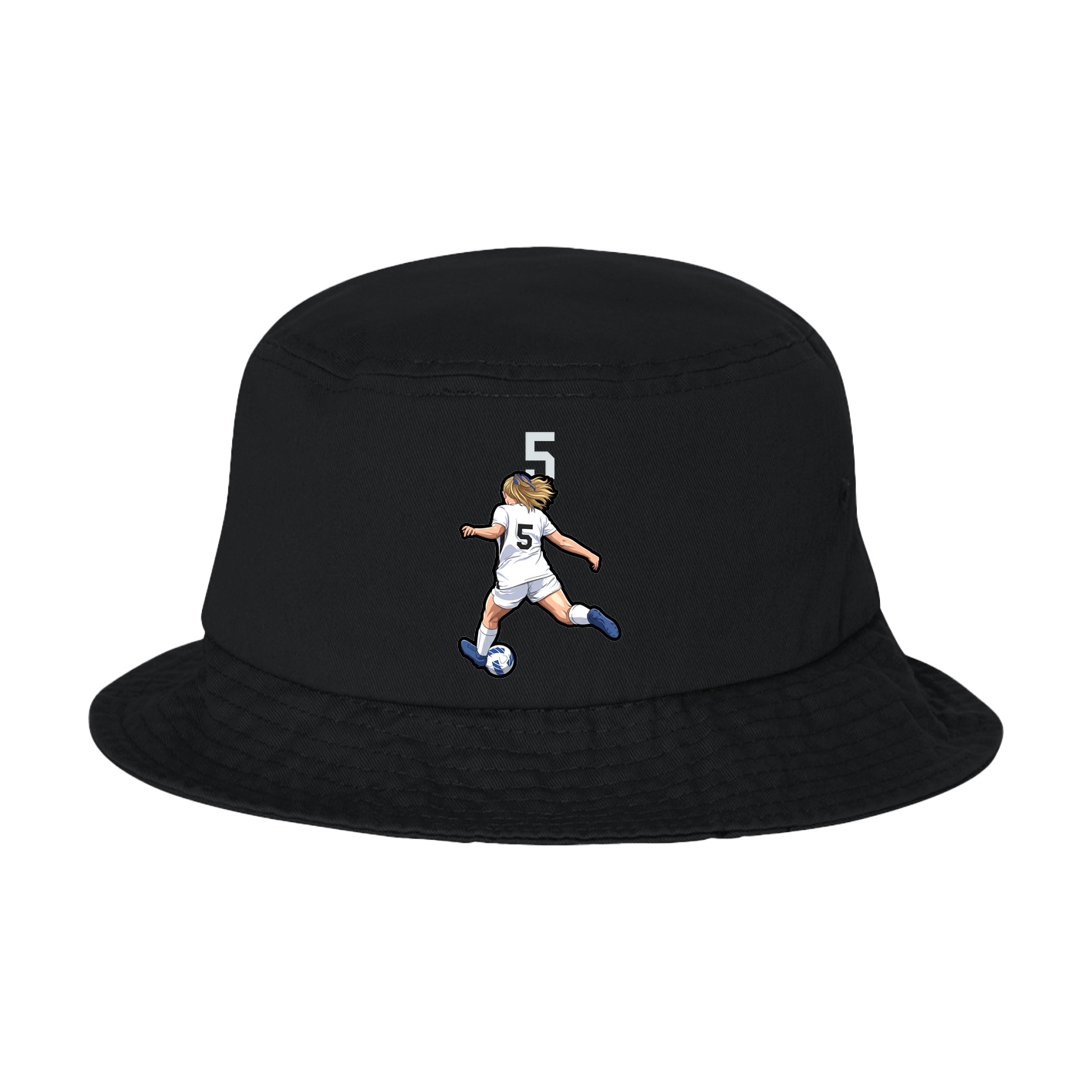 Bucket Cap — Number Top in Black