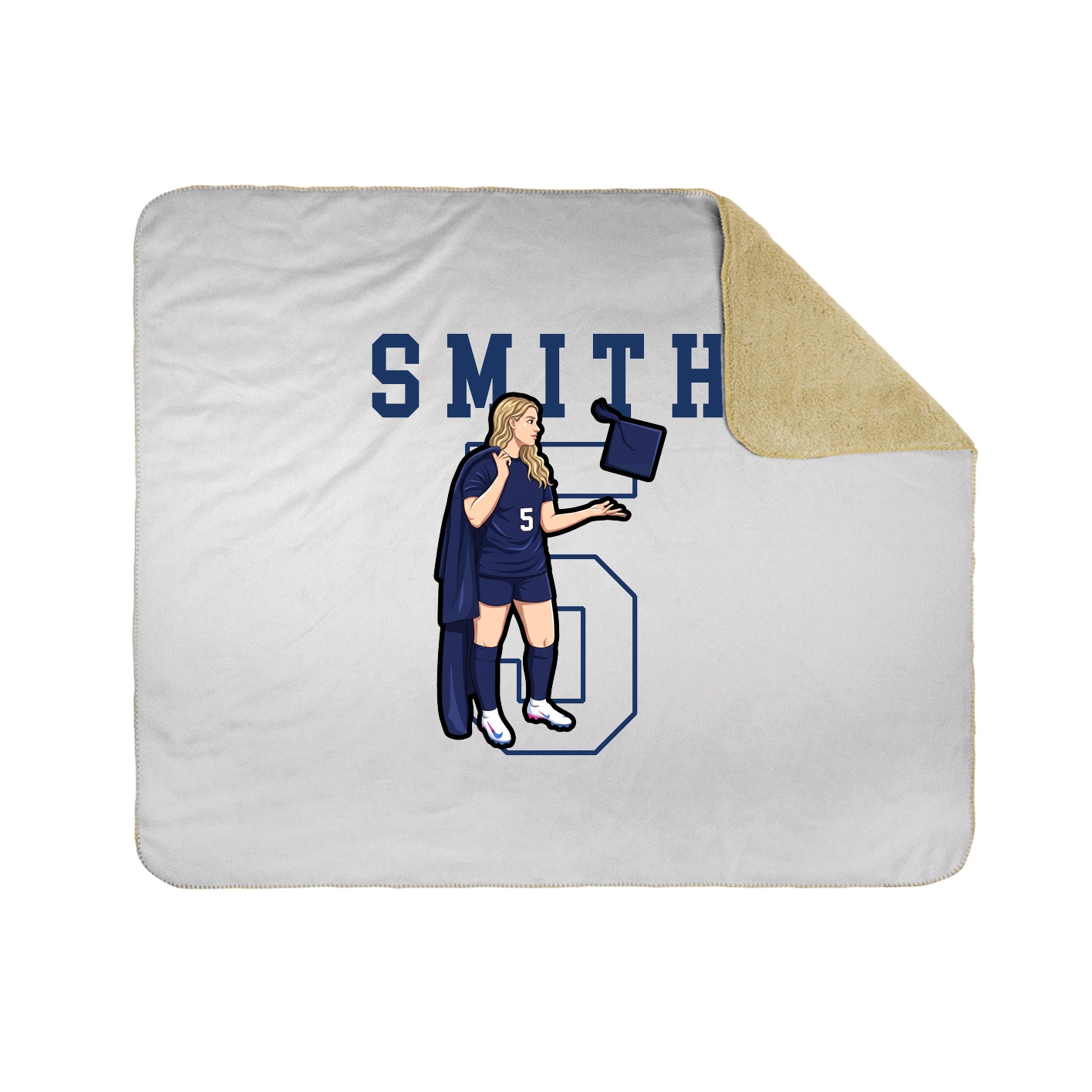 Throw Blanket — Shirsey in White