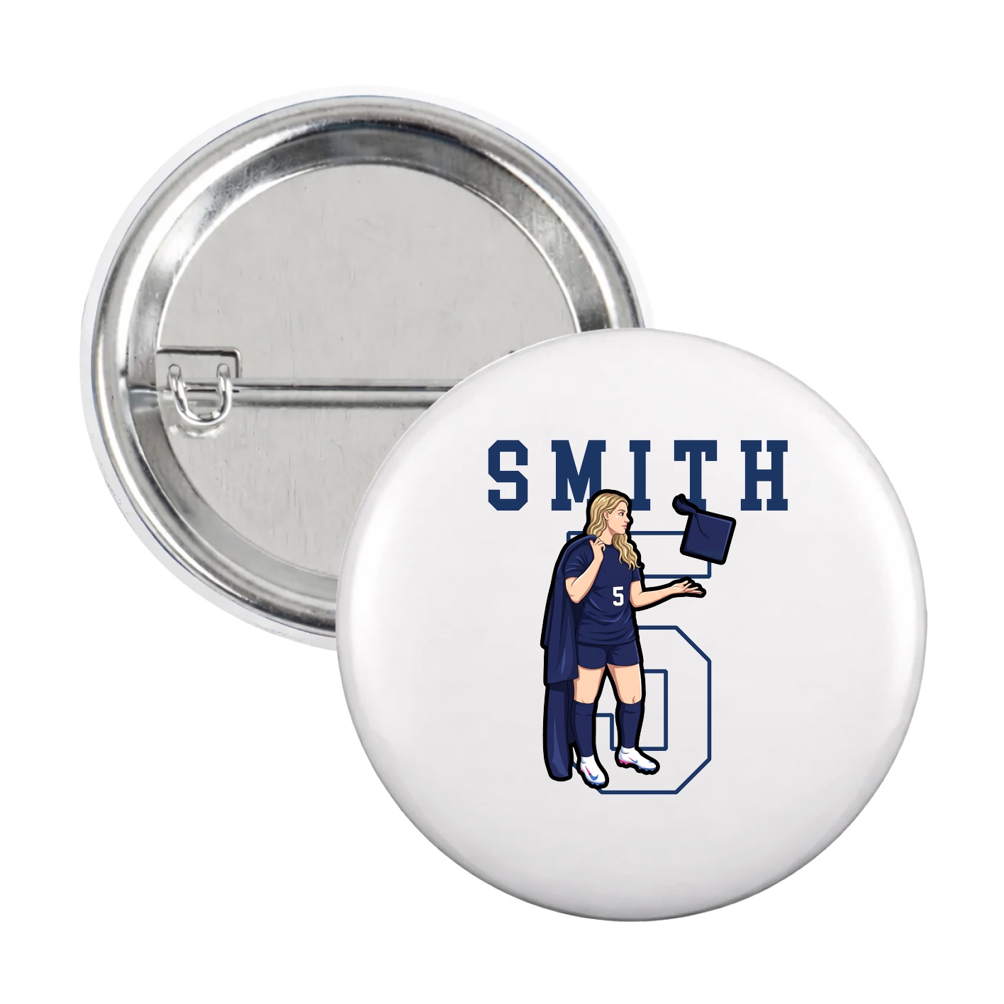Game Day Button — Shirsey in White