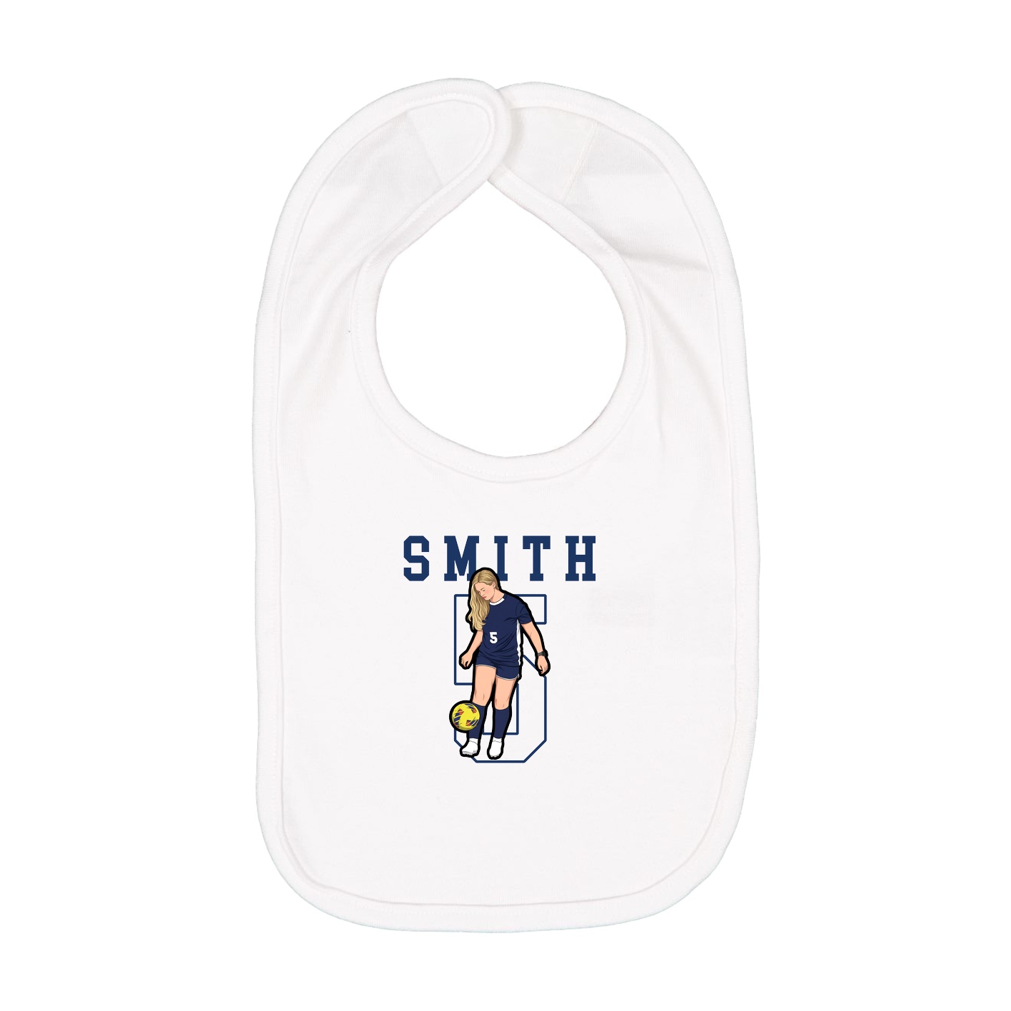 Infant Bib — Shirsey in White