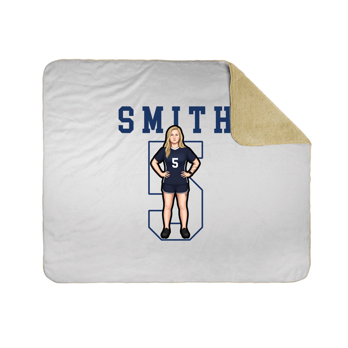 Throw Blanket — Shirsey in White
