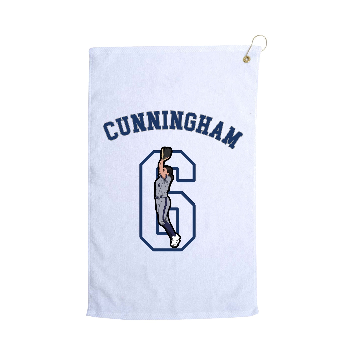 Golf Towel — Shirsey Arch in White