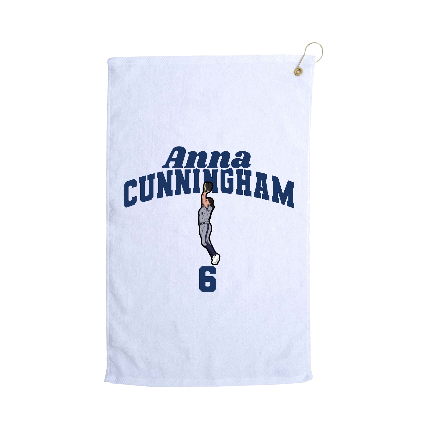 Golf Towel — Signature Arch in White