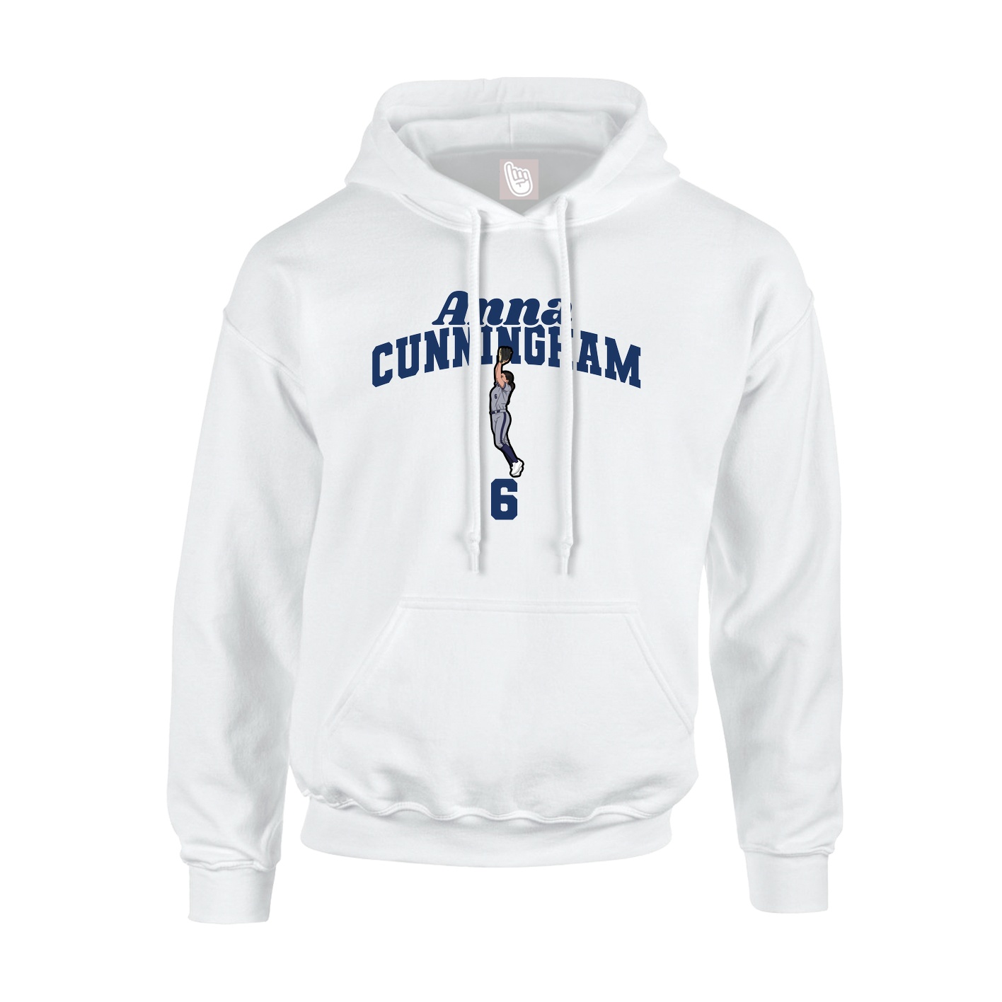Hoodie — Signature Arch in White