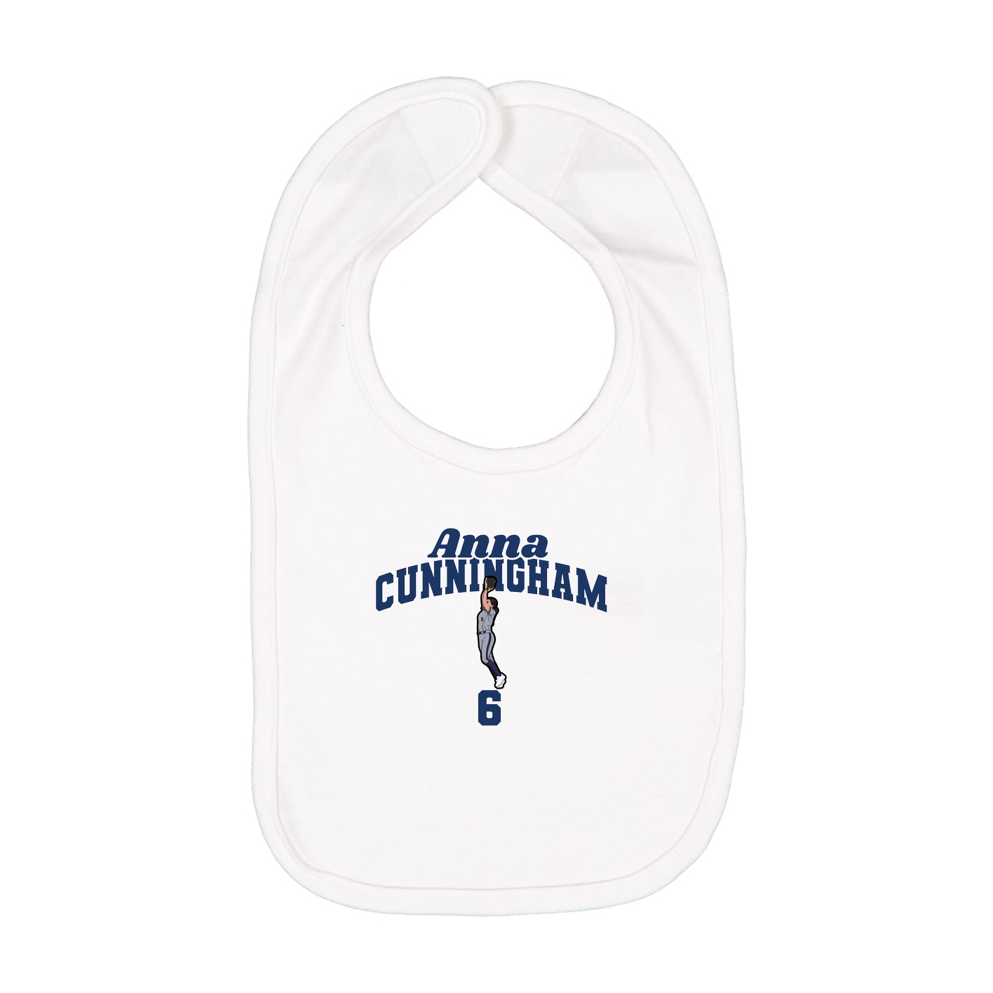 Infant Bib — Signature Arch in White
