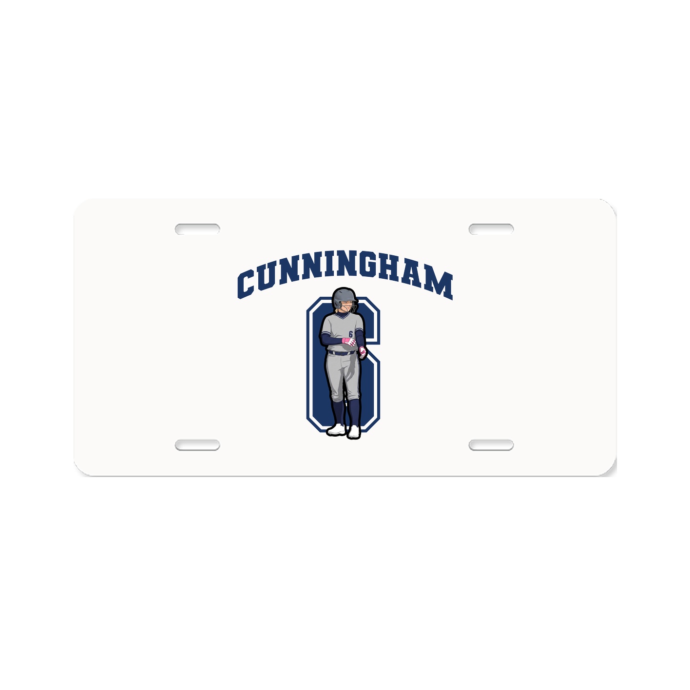 License Plate — Number in Classic