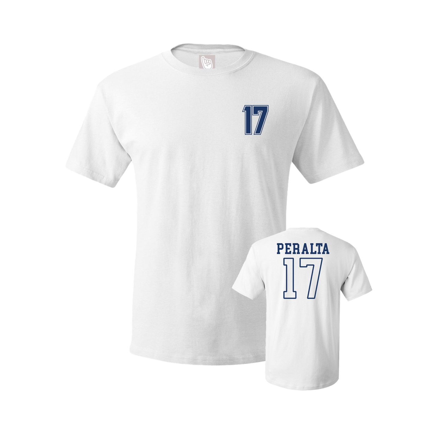 Youth Tee — Chest Back in White