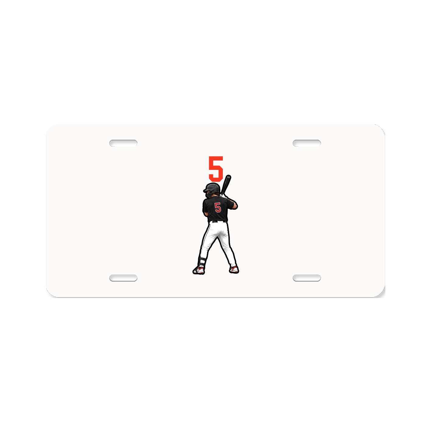 License Plate — Number Top in Classic