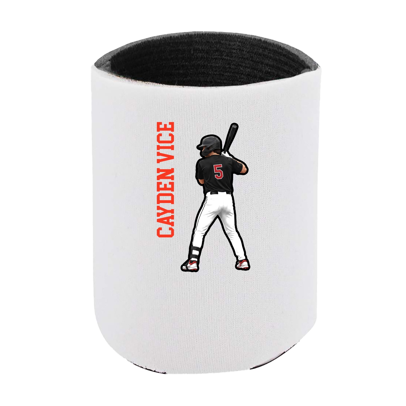 Can Holder — Name Vertical in White