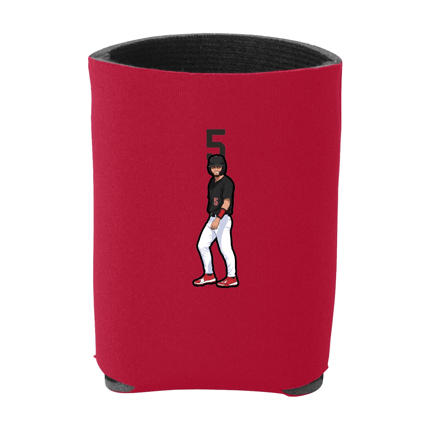 Can Holder — Number Top in Red