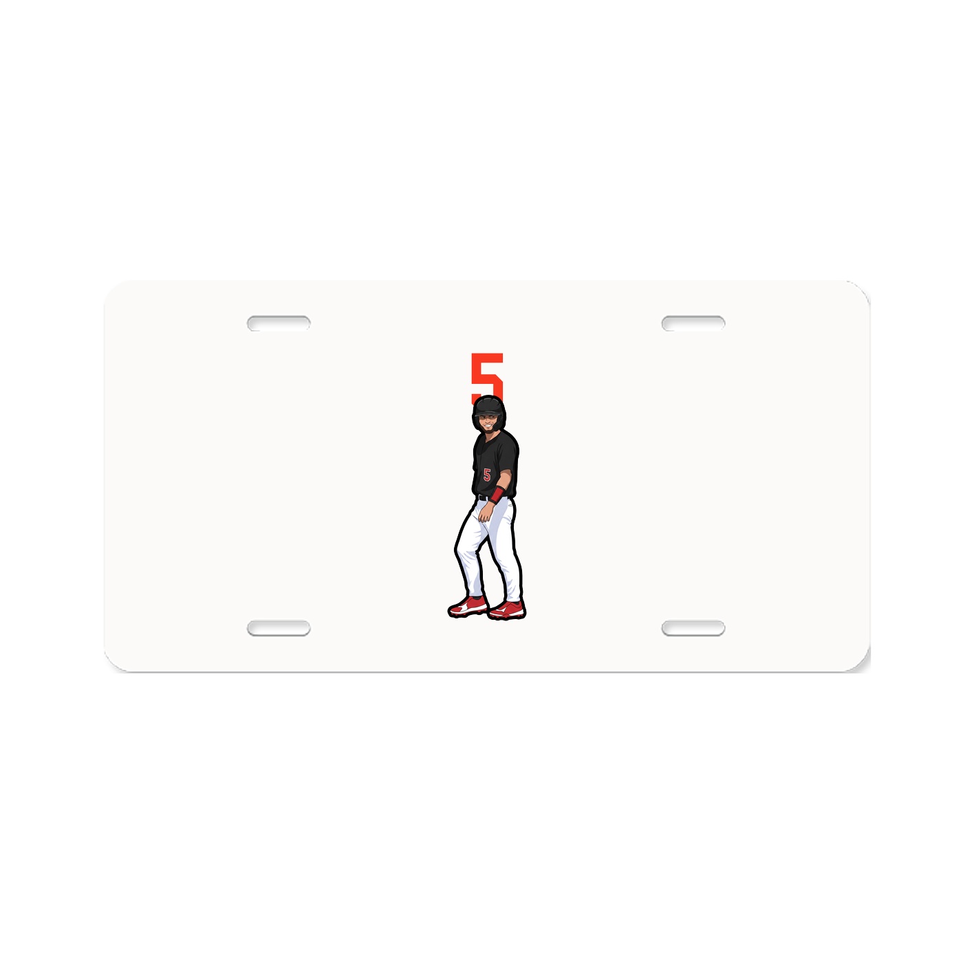 License Plate — Number Top in Classic