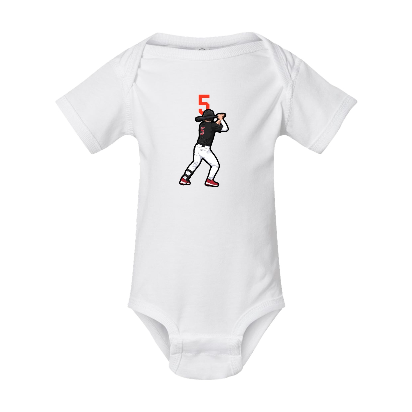 Baby Onesie — Number Top in White