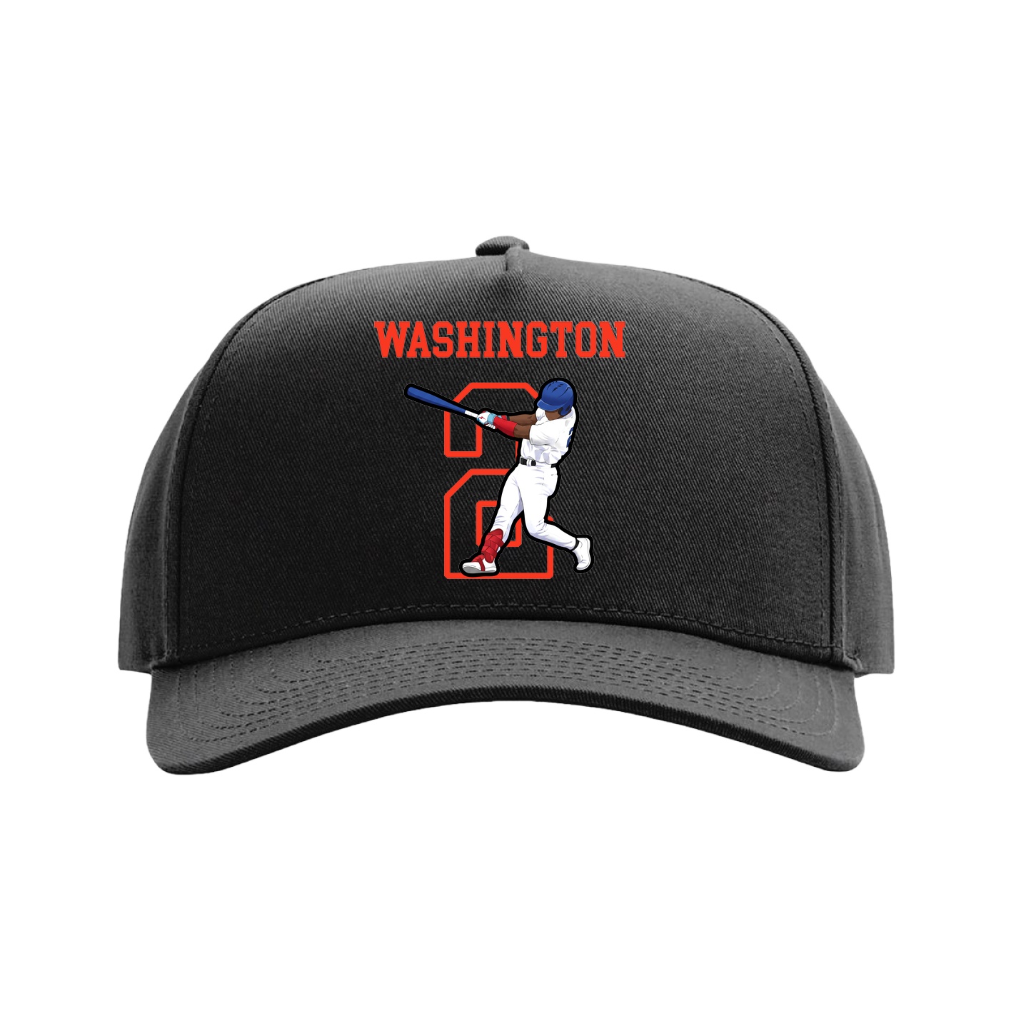 Full Fabric Five-Panel Champ Cap — Shirsey in Black