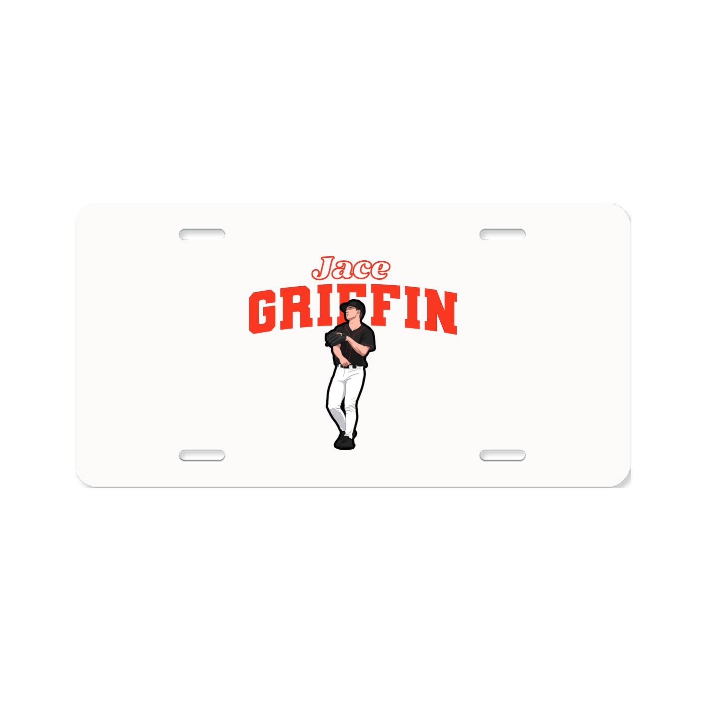 License Plate — Name Arch in Classic
