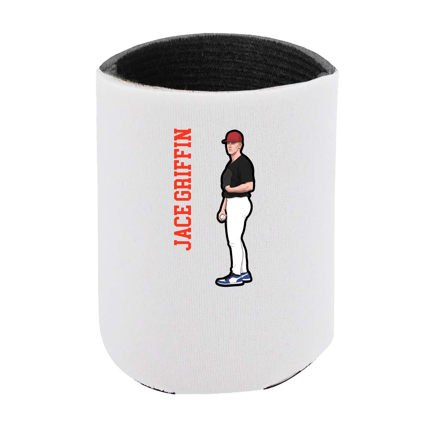 Can Holder — Name Vertical in White