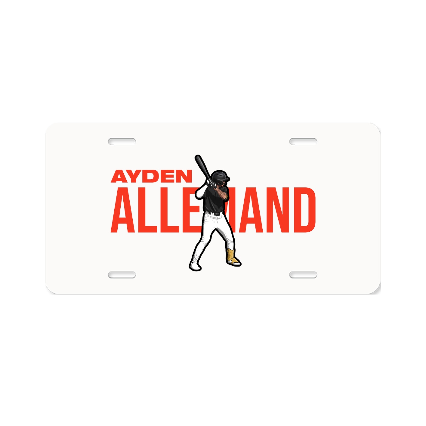 License Plate — Player Name in Classic