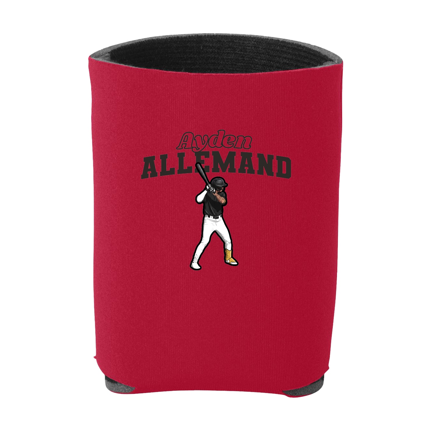 Can Holder — Name Arch in Red