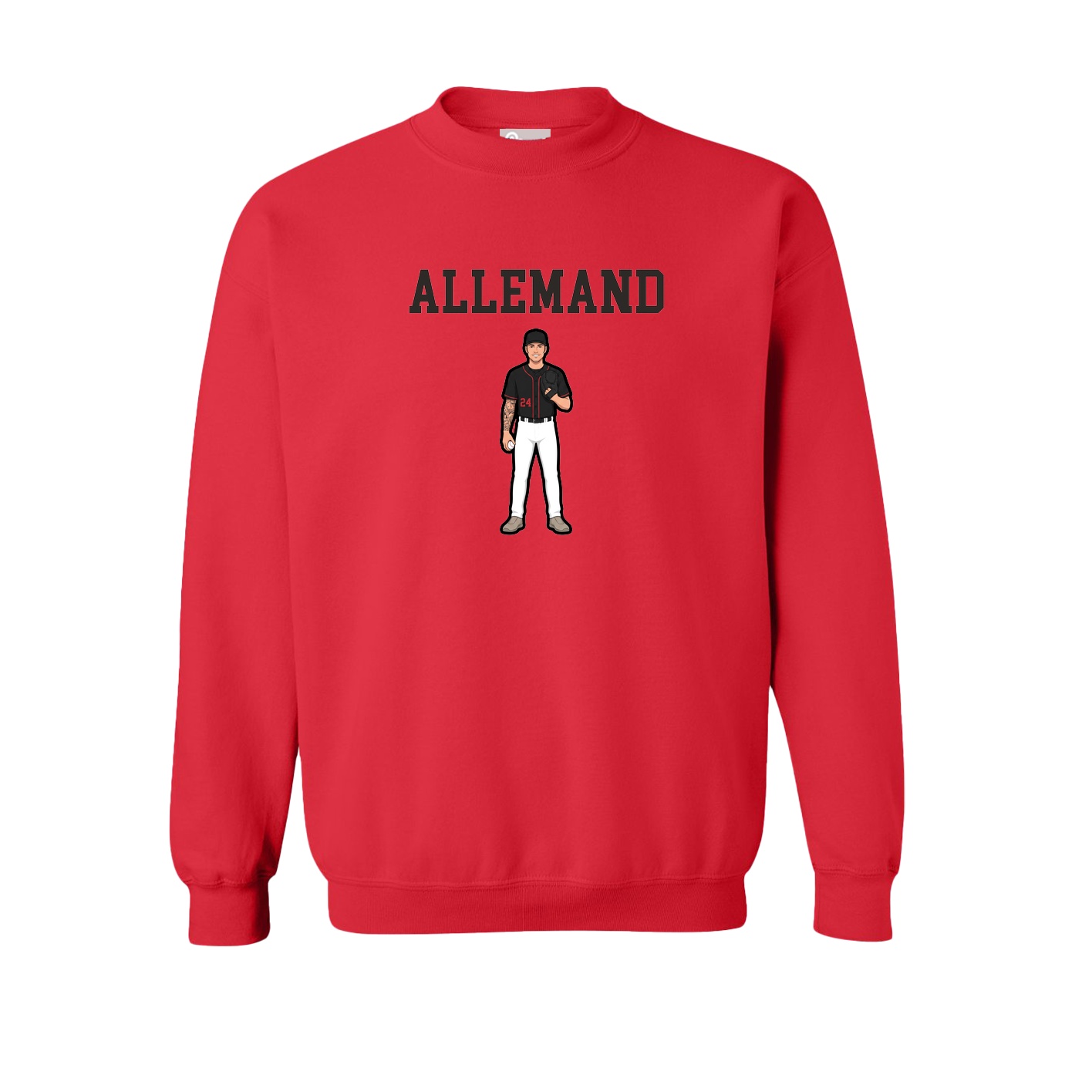 Fleece Crew — Shirsey in Red