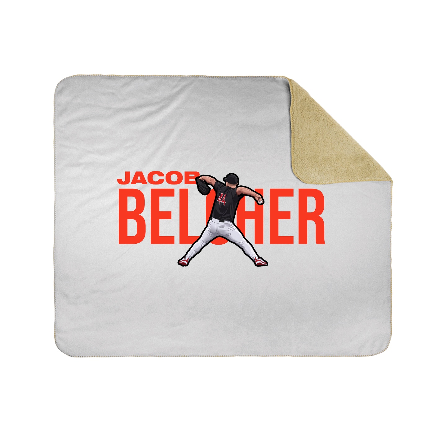 Throw Blanket — Player Name in White